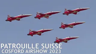 Patrouille Suisse 🇨🇭 practice display - RAF Cosford Airshow 2023