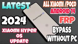 Poco X5 Pro 5G l Xiaomi Hyper Os ll Android 14 Frp Bypass Without Pc ll No Apk l No Second Devices