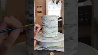 Scraped Buttercream Marbled Cake