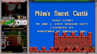 #137: Milon's Secret Castle (NES) Speedrun in 30:19! (100%, Glitchless) | The AVGN Trials of JSR