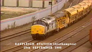 BR in the 1990s Eastleigh Station (Southampton) on 29th September 1995