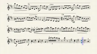 Waltz of the Flowers  violin solo - music sheet
