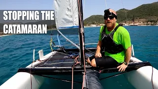 How to stop the boat - Heaving to on a catamaran