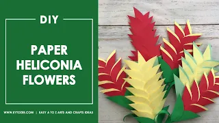 How to Make Paper Heliconia Flowers (Also Known as False Birds-of-Paradise)