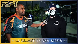 They were pissing me off - Fan Reactions - LA Galaxy 4 - San Jose Quakes 3