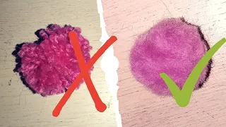 Secret to a perfect fur pompom | woolen crafts | soft pompom