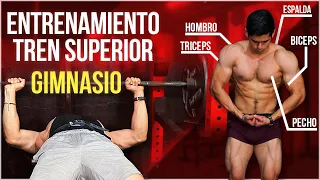 ¡LA MEJOR RUTINA PARA TREN SUPERIOR EN GIMNASIO!