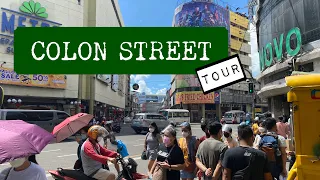 COLON STREET NOW (Street's End to End) Cebu, Philippines | Cebu Walk Tour (4K video)