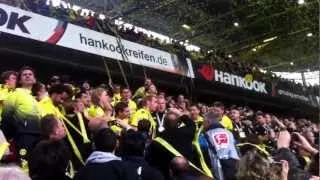 Übergabe MEISTERSCHALE HAUTNAH 2012 Borussia Dortmund - Freiburg Meisterfeier Westtribüne