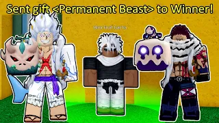 Highest Fruit You Spin Gets EVERY PERMANENT Beast Fruit.. (Blox Fruits)