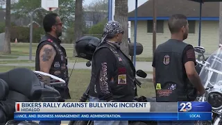 Bikers rally for bullied special needs student