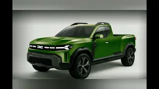 New Dacia Bigster Pickup truck look great /  spy photos or Web design? / Could become real by 2025?