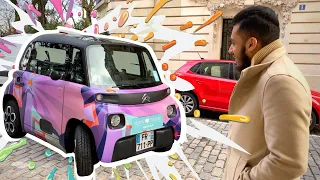 FUNKIEST Citroen Ami│Day Review In Paris│Customised Wrap│€30 / month Lease │100% Electric