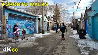 Walking Toronto's Unique Croft Street (& Streetcar Ride) on Feb 9, 2021