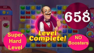 HomescapesLevel 658 - [25 moves] [2021] [HD] solution of Level 658 Homescapes[No Boosters]