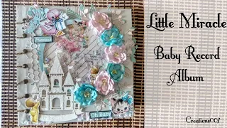 Little Miracle Baby Album | Pop-up style Baby Album | Scrapbook For Baby Boy / Baby girl