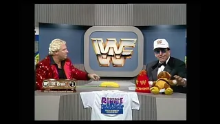 GORILLA TEASES HEENAN ABOUT TURNING ON THE RED ROOSTER AND INVITES HIM ON THE SHOW ( PTW 01.09.89)