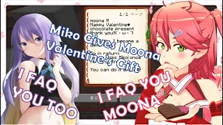 Miko Make a Gift to Thank Moona for the Valentine 'Tee Tee' 【 Minecraft 】[Hololive] "Sub Eng" Clip