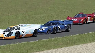 Ferrari 512s vs Porsche 917k vs Lola T70 mk3b