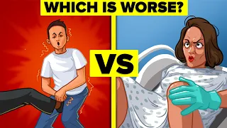Kicked in the Balls vs Childbirth - Which is More Painful?
