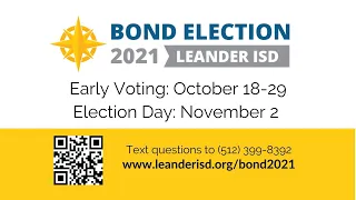 Leander ISD - Bond Election 2021