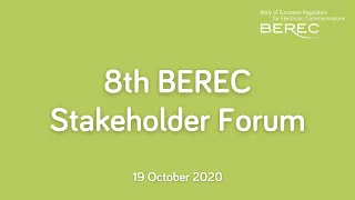 8th BEREC Stakeholder Forum