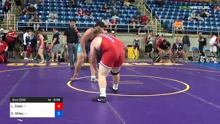 2018 USMC-USAW Cadet & Junior FS Nationals/Cadet 285 Consi Of 32 #2 - Lucas Cook (CA) Vs. Carson W