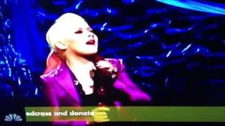 NBC Sandy benefit concert Christina Aguilera