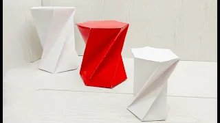 Скрученная шестиугольная призма из бумаги А4 / Скрученная призма из бумаги Мастер класс