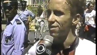 Cycling - 1986 - Tour Du France - USA Greg LeMond Upsets 5 Time Champ Bernard Hinault