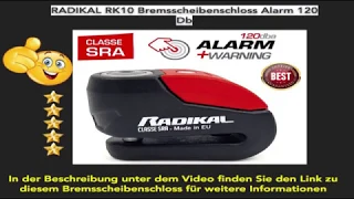 🆕 Roller Bremsscheibenschloss mit Alarm 👉 Bremsscheibenschloss für Fahrrad Muss man gesehen haben!