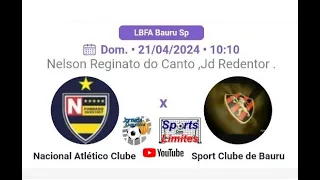 Ao Vivo - Nacional x Sport de Bauru - LBFA 1ª Divisão 2024
