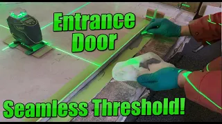 Draught Proof Seamless Door Threshold - Machining and Installing the Water Bar