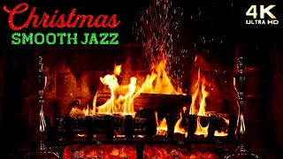 Christmas Fireplace & Smooth Jazz Christmas Music Ambience - Instrumental Christmas Jazz Ambience