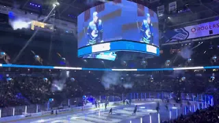 Canucks 2024 pregame intro and starting lineup