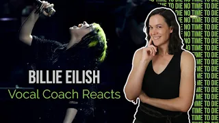 Vocal Coach Reacts - Billie Eilish - No Time To Die (Live From The BRIT Awards, London)