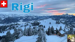 Mount Rigi Switzerland in winter