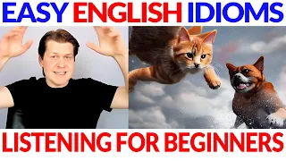 Easy English Idioms: Raining Cats and Dogs 🌧🐱🐶☔ Beginner English Comprehensible Input Lesson