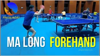 Ma Long forehand warm up at Chinese Trial 2021