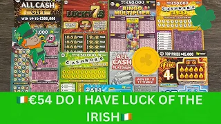 🇮🇪🍀 IRISH SCRATCH CARDS €54 IN PLAY 🍀🇮🇪