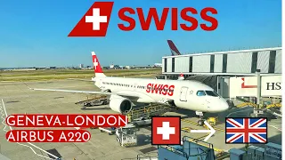Swiss Airbus A220-300 | GVA-LHR | Economy