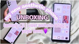 Samsung galaxy a32 | Unboxing my new phone| How to have an aesthetic phone android ~ Mharoni Tungoe