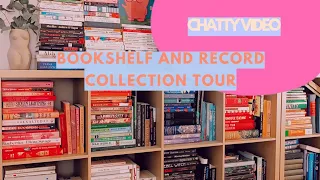 Bookshelf & Record Collection Tour | how do I organize my books, always have a Phoebe Bridgers vinyl