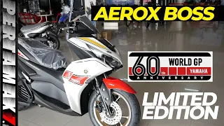 Detail Yamaha AEROX 155 World GP 60th Anniversary Livery 🛵 Jogja Istimewa ❄🌟🔥 WGP MotoGP
