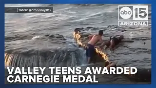 Valley teens awarded Carnegie Medal for brave water rescue