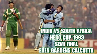 India vs South Africa | Hero Cup 1993 | Semi Final | Edens Garden Calcutta |  Short Highlights |