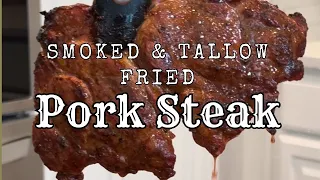 Smoked & Fried Pork Steaks