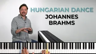 How to play 'Hungarian Dance' by Brahms on the piano -- Playground Sessions