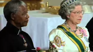 Nelson Mandela meeting Queen Elizabeth II