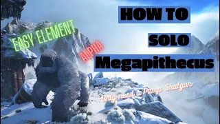 How to solo Alpha Megapithecus boss without any dino Easy element Ark Survival Evolved